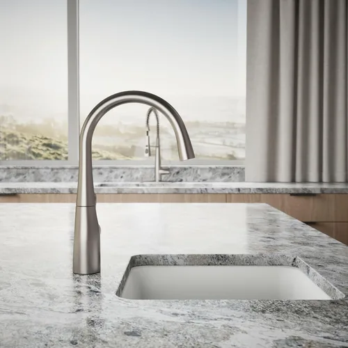 Miniatura 6 de KOHLER K-22034-VS Simplice(R) - Grifo para fregadero de barra, acero inoxidable vibrante Vibrant Stainless