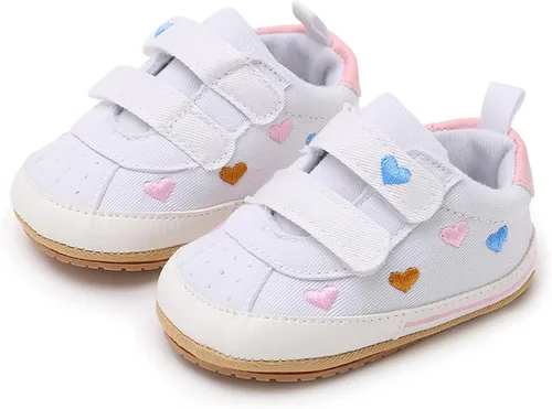 Miniatura 8 de SOFMUO Zapatos deportivos para bebés, niños y niñas, de piel sintética, antideslizantes, suela de goma suave, botines de vestir para niños pequeños