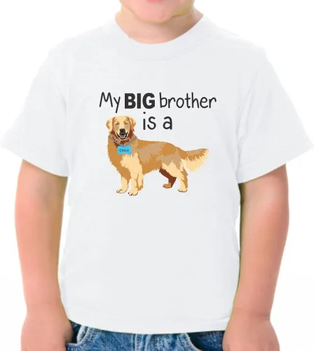 Miniatura 3 de My Big Brother is a Golden Retriever - Body para bebé unisex