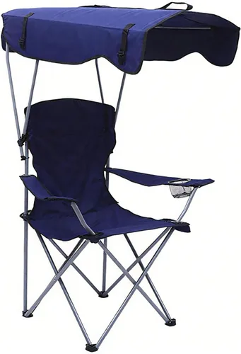 Miniatura 12 de Silla de pesca con toldo Silla de playa Silla de camping portátil plegable negro 50 * 50 * 90/47.2 in