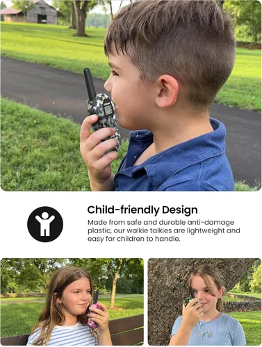Miniatura 2 de FOREDOM Walkie Talkies para niños Walkie Talkies de largo alcance para niños y niñas de 3 a 12 años Juguetes de cumpleaños geniales del ejército