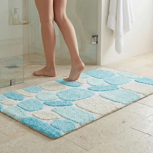 Miniatura 2 de THE BEER VALLEY Alfombra de baño antideslizante de 24 x 60 pulgadas, suave y absorbente, alfombra de baño grande antideslizante para suelos