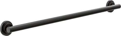 Miniatura 11 de Moen Barra de Agarre de Baño de 18 Pulgadas de Acero Inoxidable Moderna para Discapacitados o Ancianos, YG0718BL Mate negro
