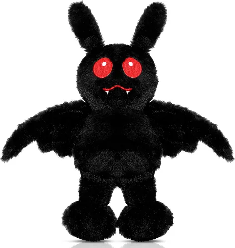 Jenaai Peluche de Mothman de 13.4 Pulgadas Gótico Espeluznante Animales de Peluche Mothman Decoración Accesorio de Disfraz Espeluznante Suministros