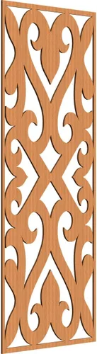 Miniatura 108 de Keene Paneles de pared decorativos de madera con calado, 9 3/8 pulgadas de ancho x 24 3/8 pulgadas de alto x 1/4 de alto, roble rojo rojo (Red Oak)