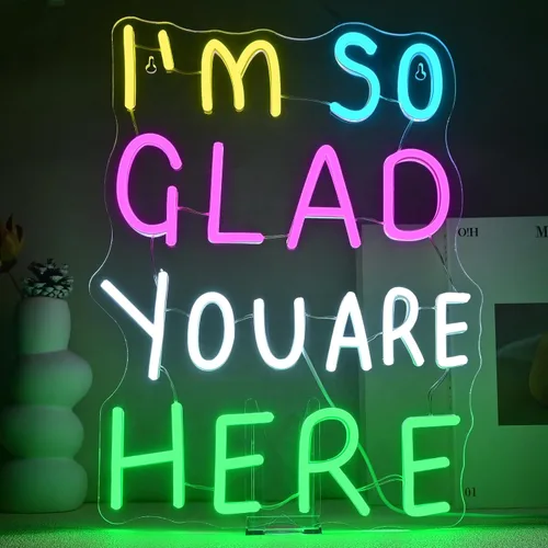 Miniatura 8 de Letrero de neón con texto en inglés «Where The Magic Happens», luz LED blanca cálida para decoración de pared, letras alimentadas por USB, luz