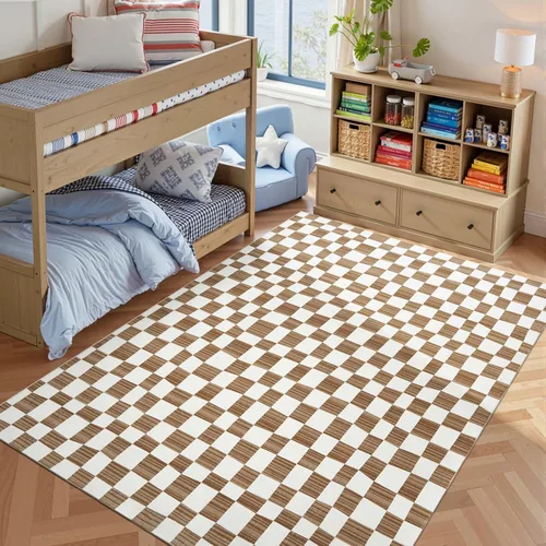 Miniatura 53 de jinchan Alfombra a rayas de 2 x 3 para entrada, alfombra de cocina, tapete pequeño, antideslizante, ligero, de bajo perfil, decoración para entrada