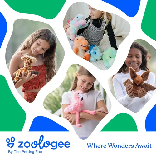 Miniatura 7 de The Petting Zoo Axolotl - Peluche de animal de peluche, regalos para niños, animales marinos Scoopz, juguete de peluche de salamandra rosa, 8