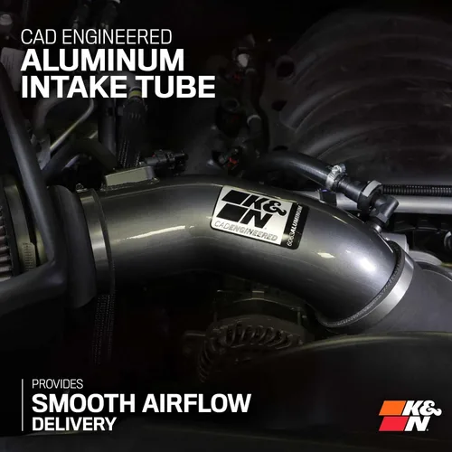 Miniatura 5 de K&N Sistema de admisión de aire frío: filtro de aire de alto flujo, aumenta el rendimiento y remolque: compatible con Chevrolet/GMC 2020-2024