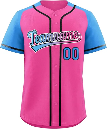 Miniatura 78 de Camisetas de béisbol personalizadas con botones de manga corta, número de nombre cosido personalizado / impreso para adultos y jóvenes