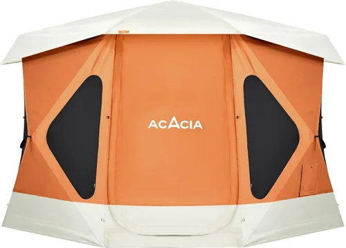 Miniatura 11 de ACACIA - Tienda de campaña para acampar, tienda desplegable con 8 ventanas y estera, tienda central impermeable y resistente al viento, fácil