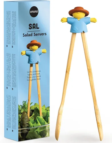 Miniatura 10 de OTOTO Bernie Bunny Pinzas para Tostadora - Conejo, Servidores de Ensalada - Mini Pinzas Multiusos para Aperitivos, Utensilios de Madera y Lindos