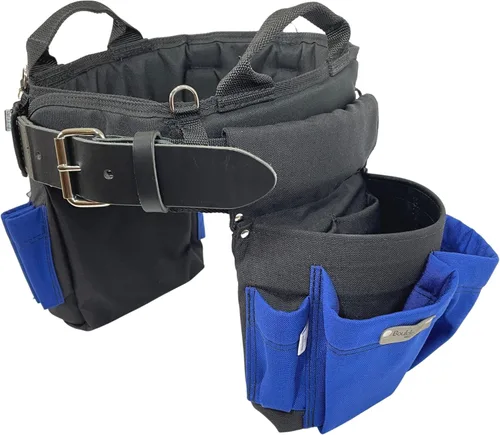 Miniatura 8 de BOULDER BAG Professional Electrician's MAX Combo con cómodo cinturón de herramientas de apoyo en la espalda, hebilla de cinturón de cuero, cinturón