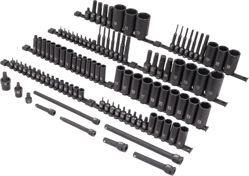 Miniatura 9 de 43PC 1/2" DR AE IMP JUEGO DE SOCKET, Negro