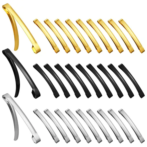 Miniatura 12 de Hotop 30 Piezas Pinzas para el Cabello, Pasadores de Metal Abovedados de Centro Abierto, Colores Surtidos (Negro, Marrón, Plateado)