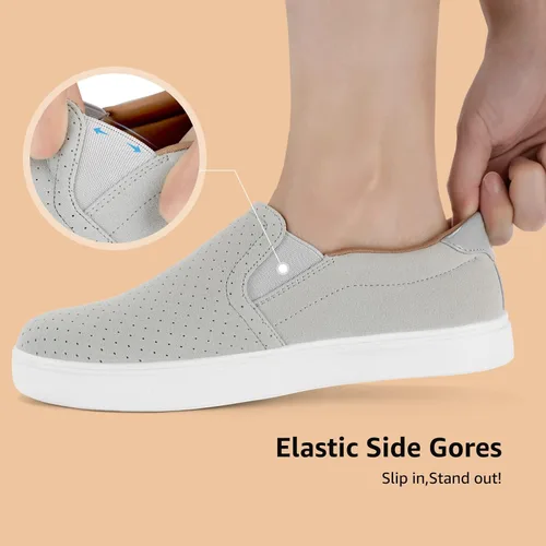 Miniatura 3 de STQ Zapatos sin cordones para mujer, cómodos mocasines de otoño, zapatos deportivos casuales de negocios suaves