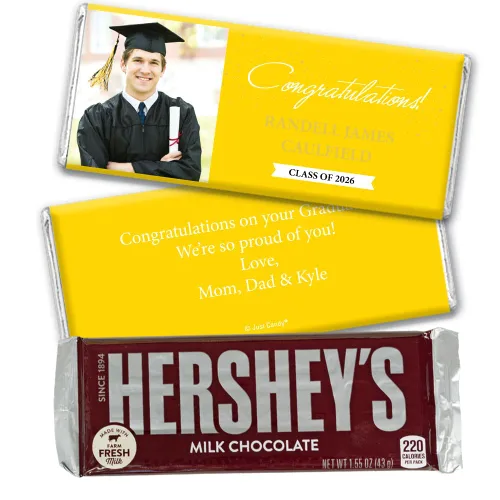 Miniatura 13 de Barras de caramelo envueltas con foto, regalos de fiesta de graduación personalizados de 12 quilates, felicitaciones (12 unidades), color azul bebé