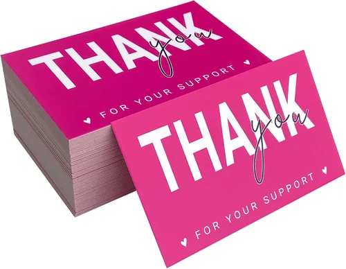 Miniatura 3 de RXBC2011 Gracias por su apoyo Tarjeta Tarjeta de Apreciación al Cliente Tarjetas de Felicitación Paquete Inserto para Negocios en Línea Paquete