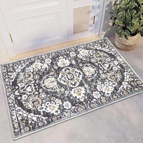 Miniatura 99 de HEBE Alfombra Pasillo 2'x10' Lavable Vintage Desgastada Alfombras de Área Antideslizante Alfombra de Lavandería Boho Alfombras de Piso para Pasillos
