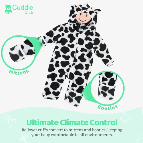 Miniatura 12 de Enterizo de vellón para bebé, rómper de una sola pieza con capucha para niños, ropa para exteriores, chaqueta infantil