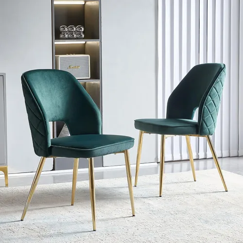 Miniatura 26 de Homedot Juego de 2 sillas de comedor, sillas de cocina modernas para el hogar, silla tapizada para sala de estar, silla lateral única con respaldo