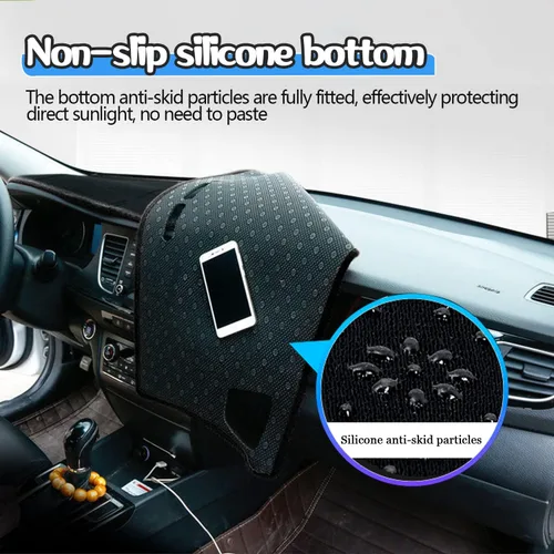 Miniatura 7 de Cubierta de salpicadero para salpicadero, tapete personalizado para Jeep Grand Cherokee 2011-2021 (no para Jeep Cherokee y Grand Cherokee L), Negro