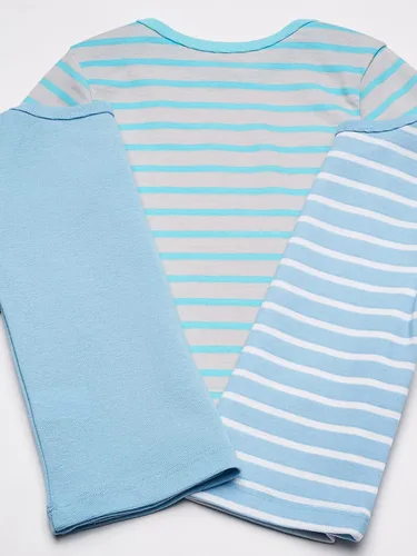Miniatura 4 de Hanes Baby Long-Sleeve Undershirt, Flexy Soft Knit Expandable Shoulder Pullover for Babies & Toddlers, 4-Pack