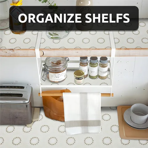 Miniatura 2 de FIFTY FEET Revestimiento de estante de 12 x 120 pulgadas para armarios de cocina, revestimiento de cajón de PVC para cómoda antideslizante
