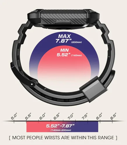 Miniatura 7 de SUPCASE Unicorn Beetle Pro - Correa de reloj para Fitbit Versa 4, Fitbit Versa 3, Fitbit Sense 2/1, correa protectora de repuesto