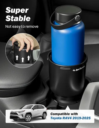 Miniatura 2 de JOYTUTUS Expansor de portavasos de automóvil compatible con Toyota RAV4 2025 2024 2023 2022 2021 2020 2019, compatible con Yeti Ramblers de 12-36