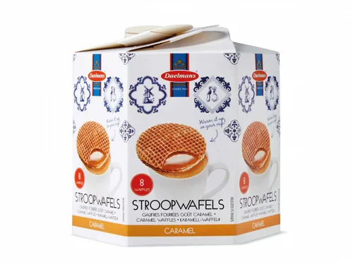 Miniatura 5 de Daelmans Stroopwafel - Paquete variado de galletas de caramelo, chocolate, café y miel, aperitivo dulce para café y té, auténticos gofres holandeses