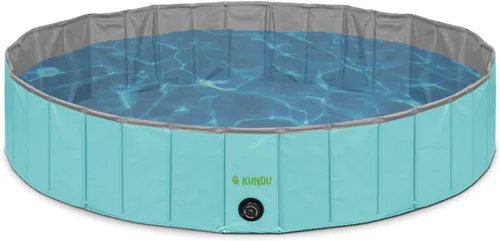 Miniatura 5 de KUNDU Redonda (32 pulgadas de diámetro x 8 pulgadas de profundidad) PVC resistente al aire libre para mascotas y niños piscina / bañera - portátil