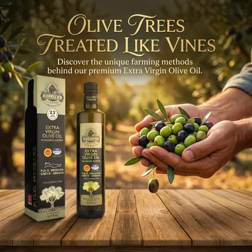 Miniatura 6 de Ellora Farms, Aceite de Oliva Virgen Extra Griego, Single Estate DOP Messara, Grecia, sin OMG, prensado en frío, Polifenol, Botella de vidrio, 17 FL
