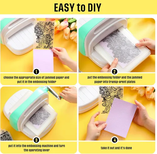 Miniatura 4 de Mumufy 20 Carpetas de Repujado para Hacer Tarjetas Plantilla de Estencil de Repujado DIY Molde Decorativo de Tarjeta de Papel de Plástico para Álbum
