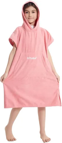 Miniatura 5 de Hiturbo Poncho de toalla cambiante para niños: toallas de baño absorbentes de secado rápido con capucha - Poncho de microfibra para nadar surf