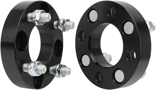 IRONTEK Espaciadores de rueda de 4 x 4 pulgadas, espaciadores forjados de 1 pulgada con orificio de cubo de 2.598 in, pernos de 1/2 pulgadas x 20