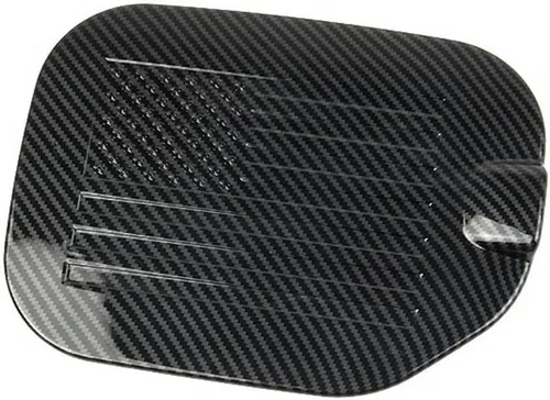 Miniatura 2 de Fibra de carbono tanque de combustible cubierta accesorios puerta de gas para Ford F150 2021+