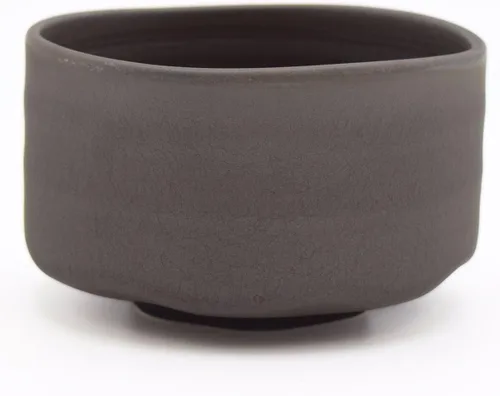 Tazón de cerámica para matcha – Cuenco de Chawan Matcha, cuenco japonés, gris carbón, 21.1 oz, 21.0 fl oz Hecho en Japón