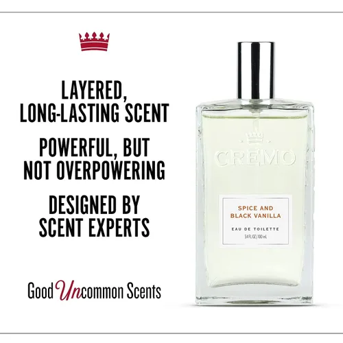 Miniatura 2 de Cremo Colonia para Hombre - Spray de Colonia de Especias y Vainilla Negra para Hombre, Una Explosión de Especias Vibrantes, Bosques Oscuros