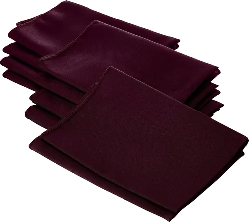 Miniatura 30 de LA Linen Paquete de 10 servilletas de popelina de poli, servilletas de tela suave, servilletas lavables y reutilizables, servilletas de mesa