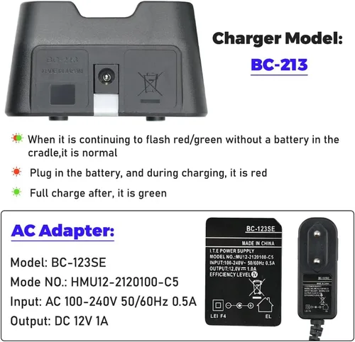 Miniatura 7 de Batería BP-280 de 7.4V 2200mAh con cargador BC-213 para ICOM F1000 F2000 F1100 F1000D F2000D F1000S F2000T F2100D A16 Radios Reemplazo de batería