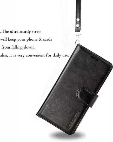 Miniatura 6 de Funda para Galaxy A10E, funda tipo cartera para Galaxy A10E, piel sintética de alta calidad, funda protectora con ranuras para tarjetas y soporte