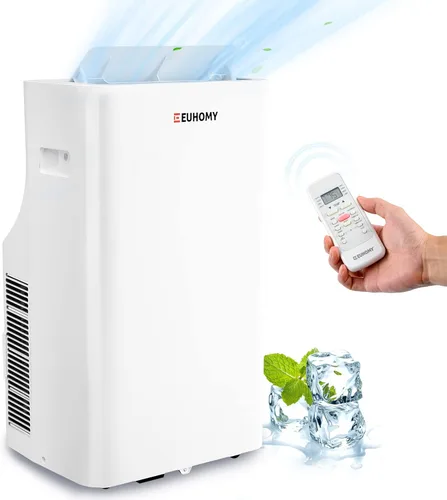 Miniatura 14 de EUHOMY Aire acondicionado portátil de 8000 Btu, 3 en 1, aire acondicionado portátil con modos de frío, seco, ventilador, aire acondicionado