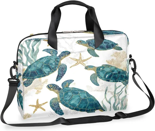 Miniatura 28 de Bonita bolsa de hombro para computadora portátil para mujeres y hombres, bolsa para computadora portátil, funda para laptop, maletín de transporte