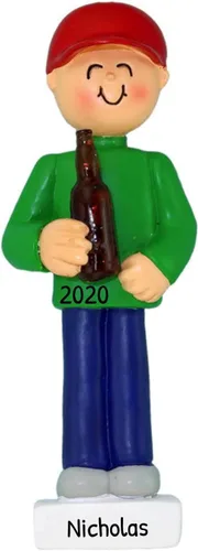 Elves - Adornos personalizados para bebidas 2025 – Adornos de Navidad de cerveza para bebidas, cerveza para árbol de Navidad, bebida para adultos y