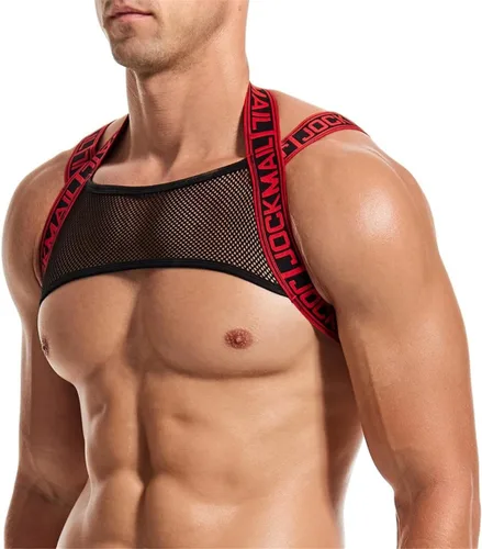 Miniatura 4 de JOCKMAIL Arnés de fitness para hombre con correa de hombro para hombre, ropa interior elástica cómoda y suspensorio