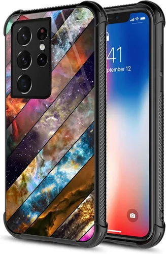 Miniatura 33 de CARLOCA Funda compatible con Samsung Galaxy S22 Ultra, diseño gráfico de identidad abstracta de nebulosa, a prueba de golpes, antiarañazos