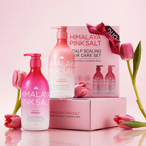 HIMALAYA PINKSALT Juego de champú y acondicionador, juego de cuidado clarificador y nutritivo para el cuero cabelludo con picazón y cabello seco,