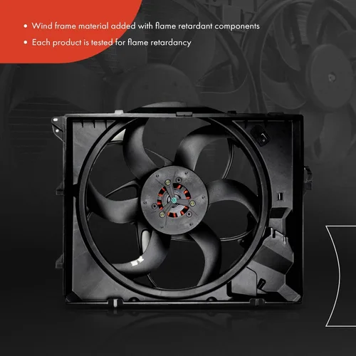 Miniatura 3 de Ensamble de ventilador de enfriamiento de radiador de motor A-Premium compatible con modelos BMW - 325i 2006, 325xi 2006, 328i 2007-2013, 328i