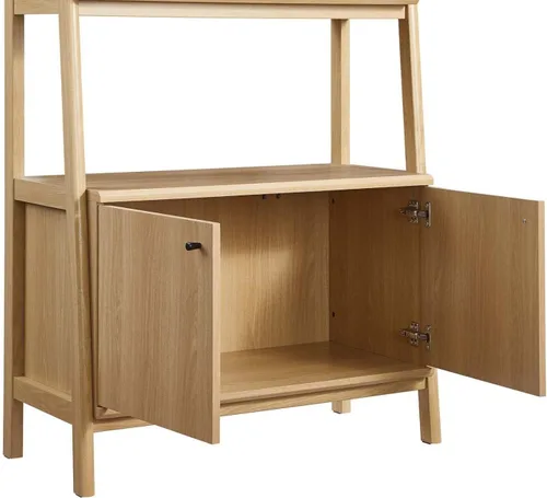 Miniatura 7 de Modway Vitrina de estantería de 33" en roble
